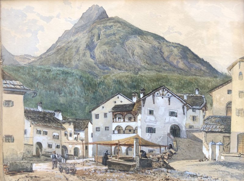 Schulz - Dorfplatz im Trentino