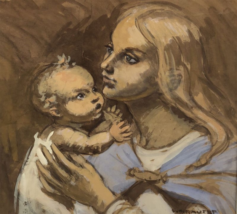 Weihrauter Herbert 1964 - Mutter mit Kind