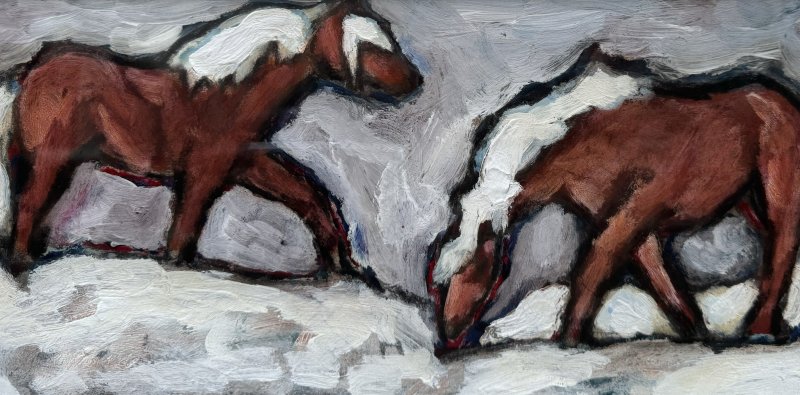 Bonell Klaus - Zwei Haflinger-Pferde