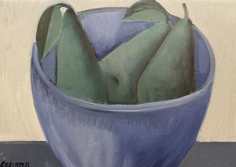 Costazza Josef - Birnen in blauer Schale