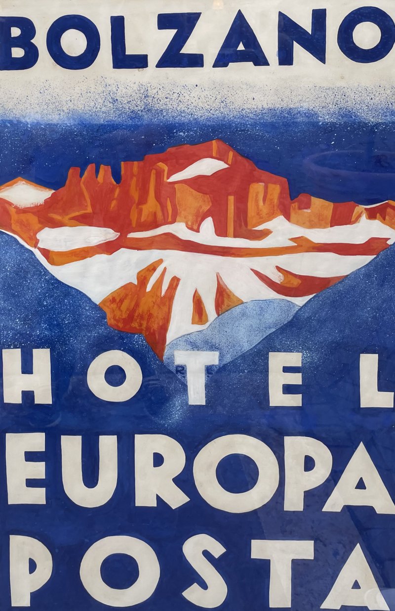 Plakat-Entwurf - R.L. - Hotel Europa Bozen