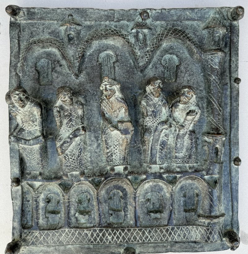 Porta Basilica di San Zeno - Disput Jesu mit den Schriftgelehrten im Tempe