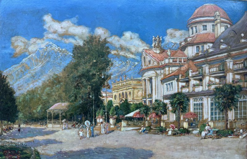 Catoni Ettore - Meraner Promenade mit Kurhaus