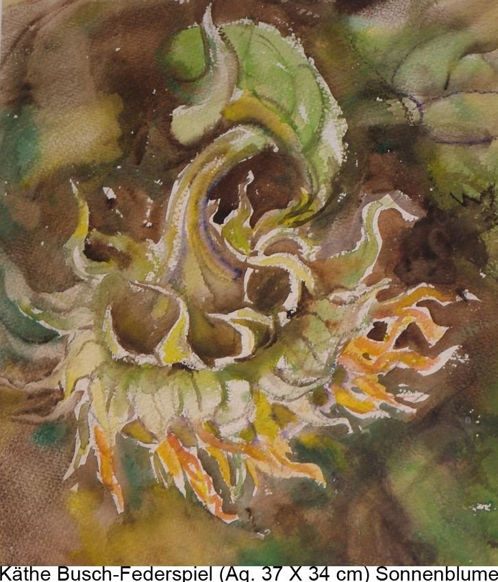 Busch-Federspiel Käte - Verwelkte Sonnenblume