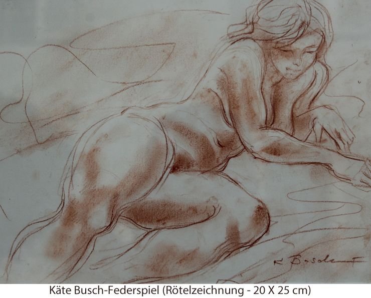 Busch-Federspiel Käte - Rötel-Akt