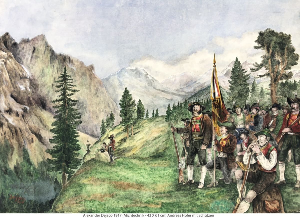 Dejaco Alexander 1917 - Andreas Hofer mit Schützen