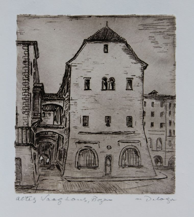 Delago Maria - Radierung - Waaghaus