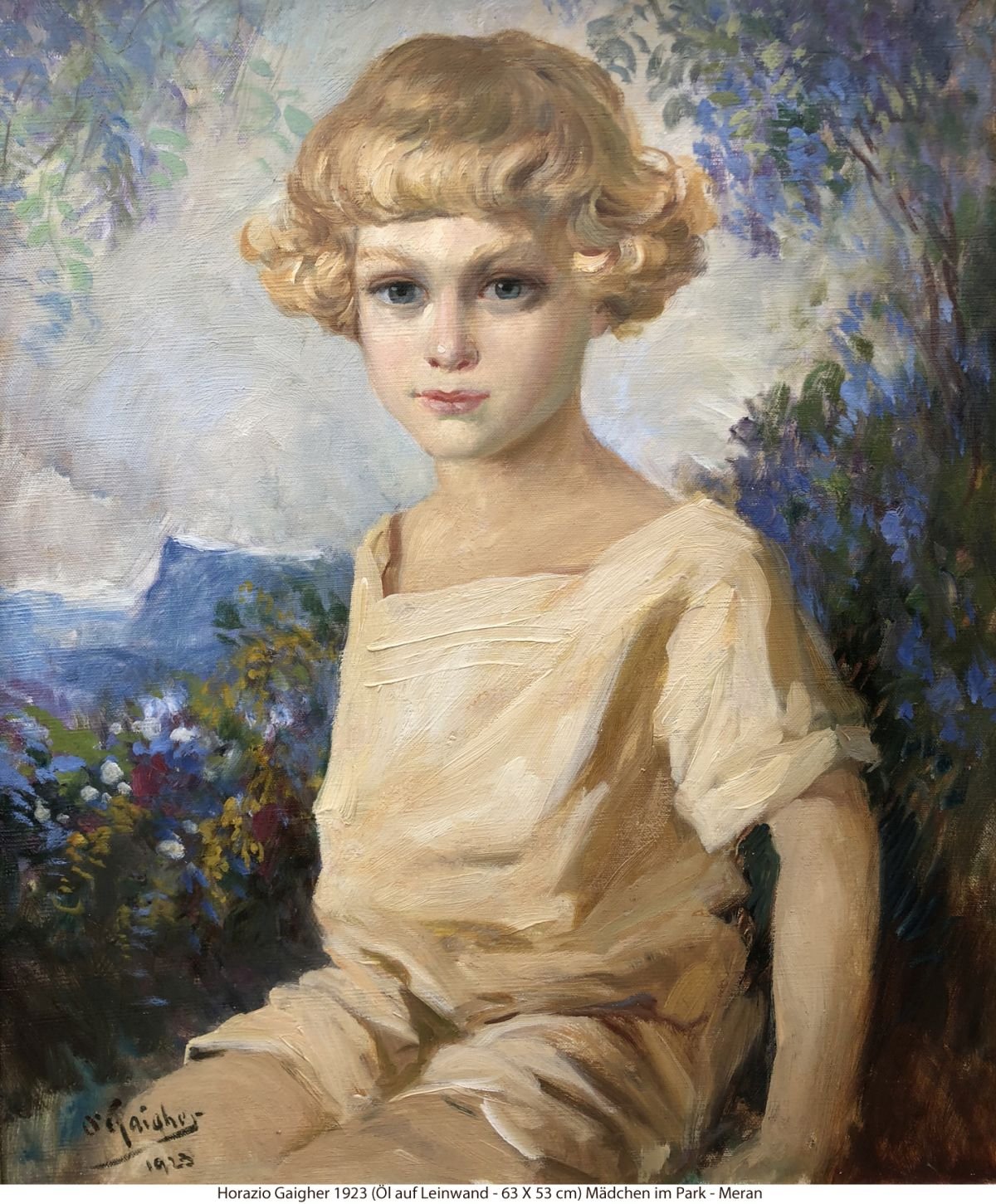 Gaigher Horazio 1923 - Mädchen im Garten