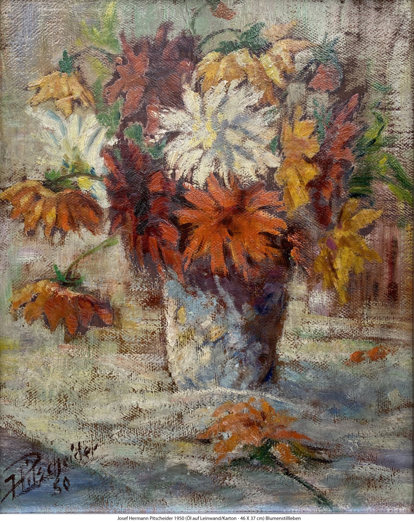 Pitscheider Josef Hermann 1950 - Blumenstück