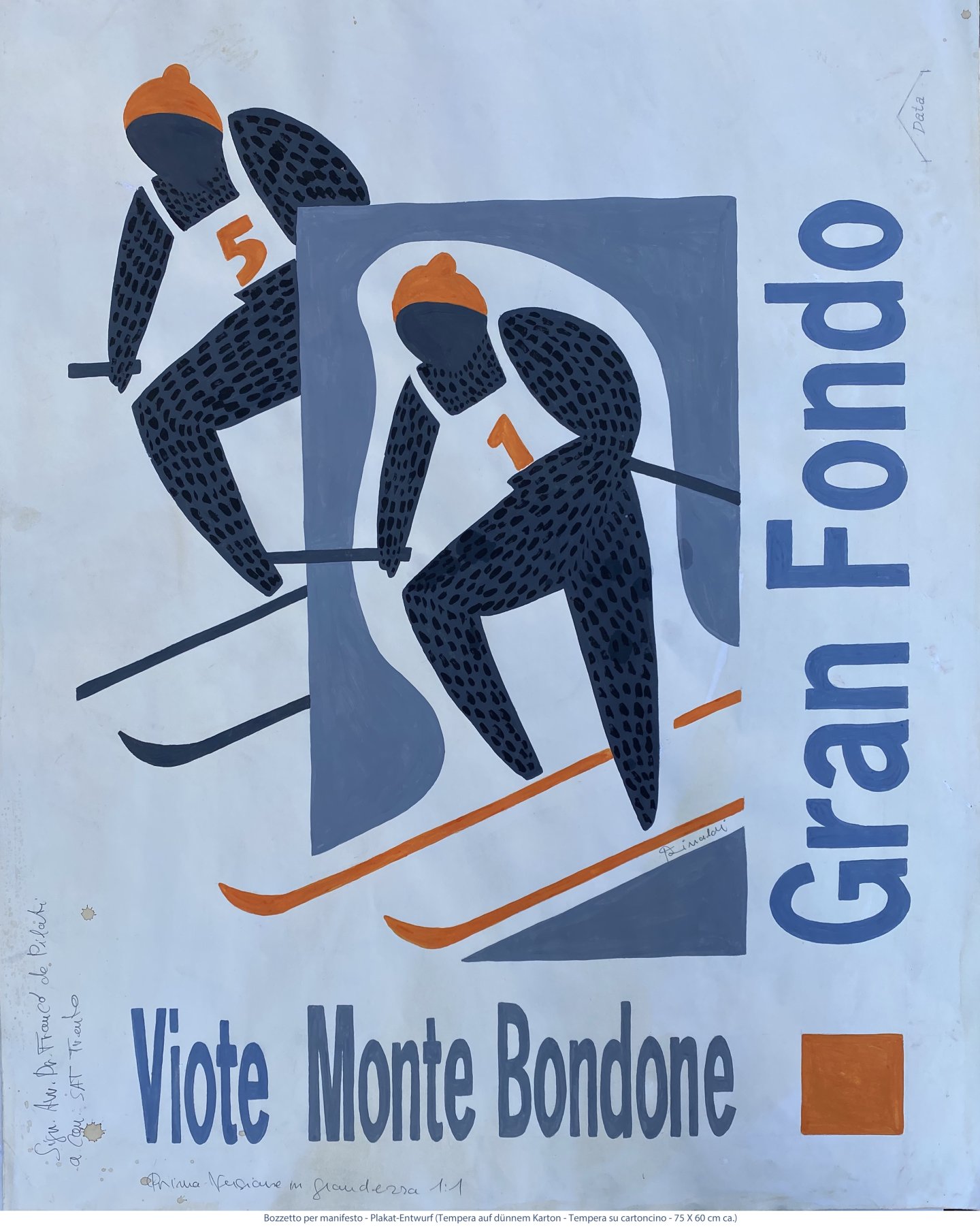 Plakat-Entwurf - Gran Fondo Monte Bondone