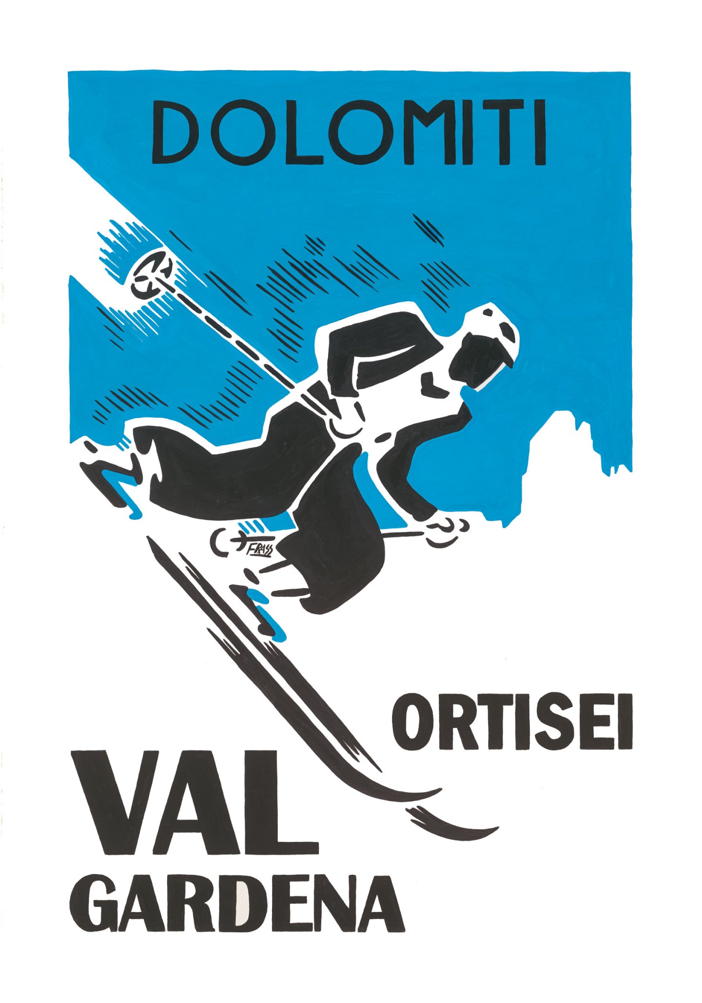 Plakat - Ortisei Val Gardena_Reprint