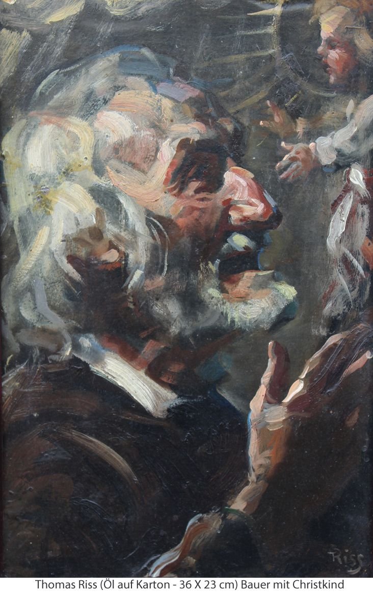 Riss Thomas - Bauer mit Christkind