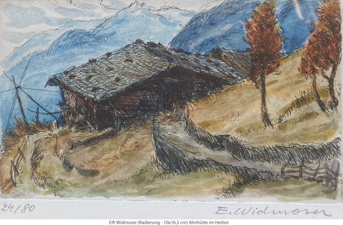 Widmoser Elfi - Almhütte im Herbst