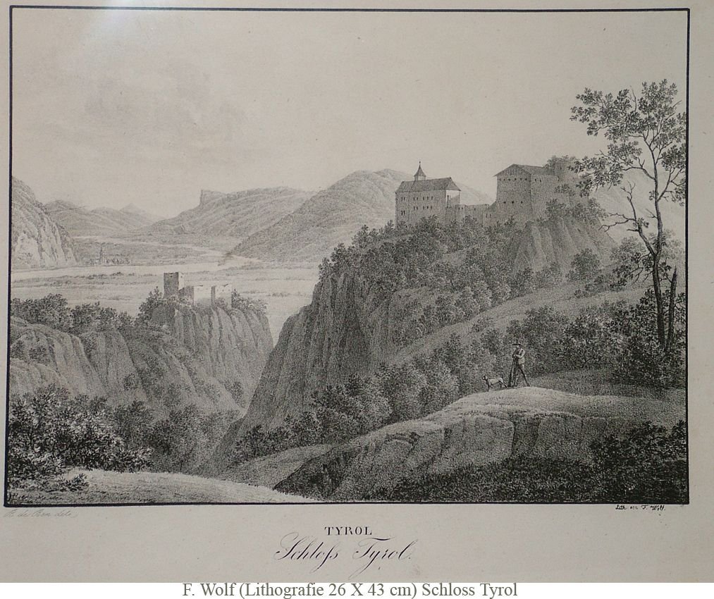 Wolf F. - Litho Schloss Tyrol