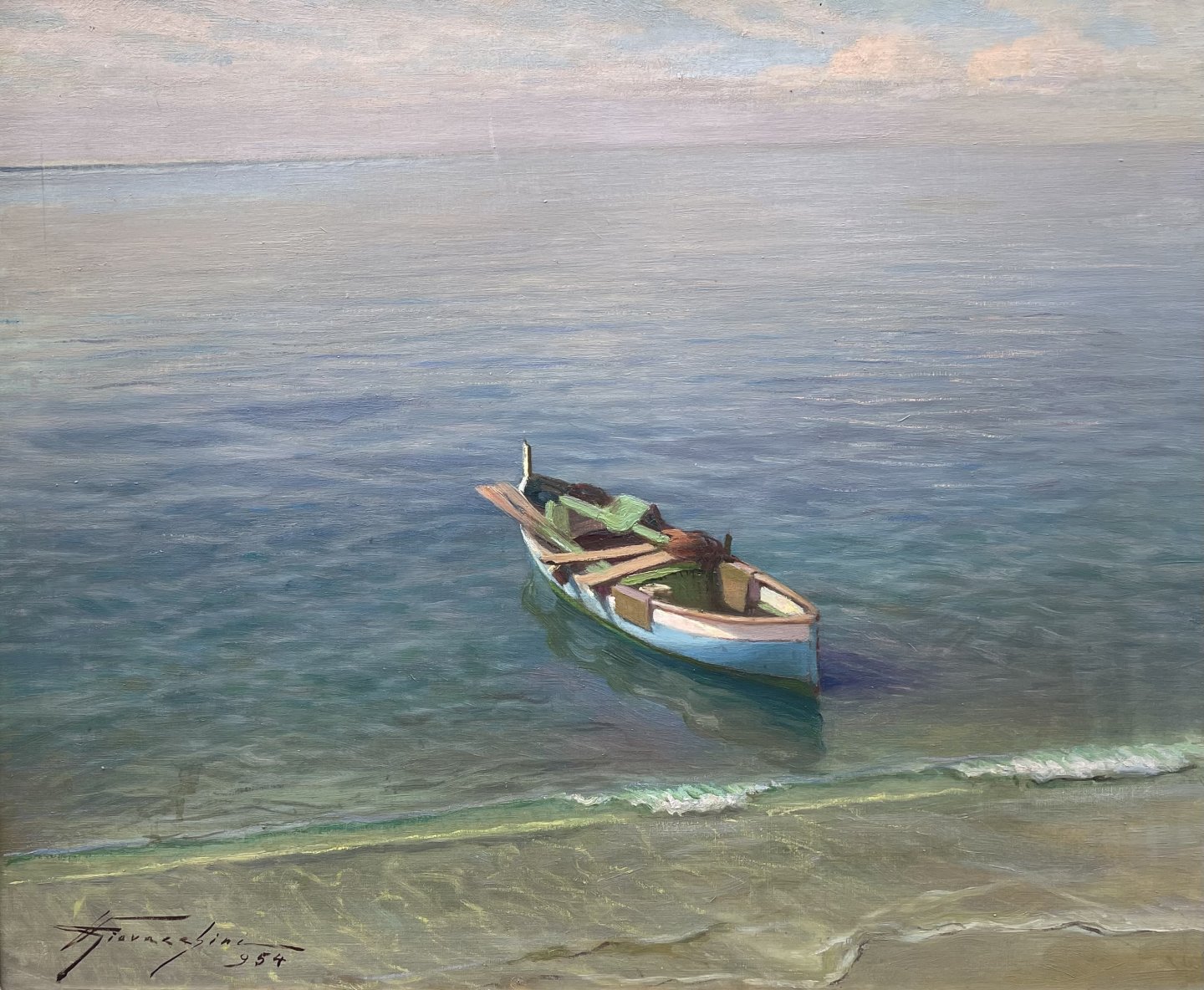 Giovacchini Ulderico - Boot am Strand 