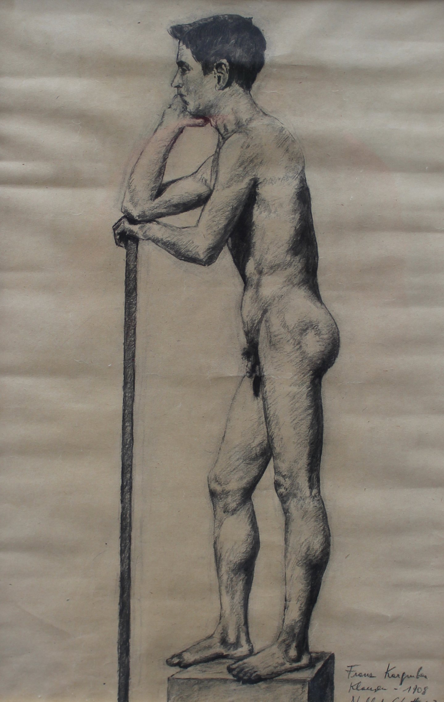 Kargruber Franz - Stehender männlicher Akt