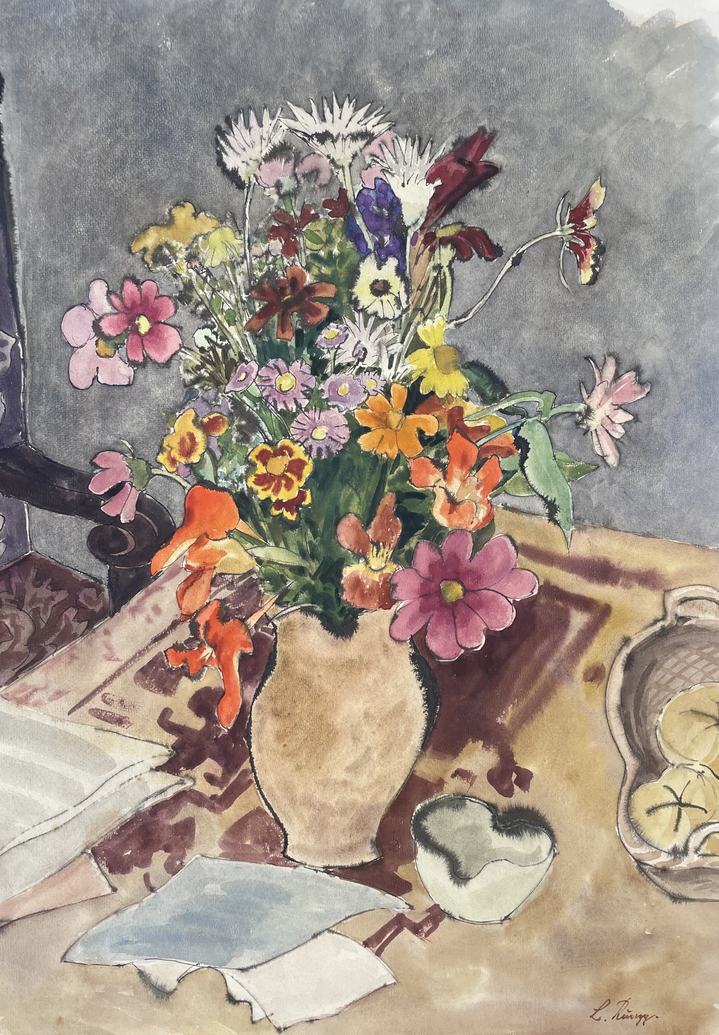 Rungg(aldier) Luis - Stillleben mit Blumenvase
