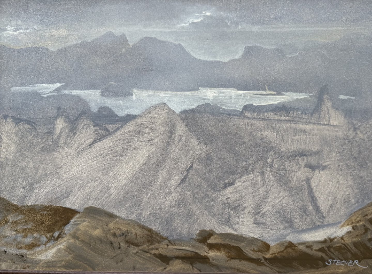 Stecher Luis Stefan - Weite abendliche Landschaft