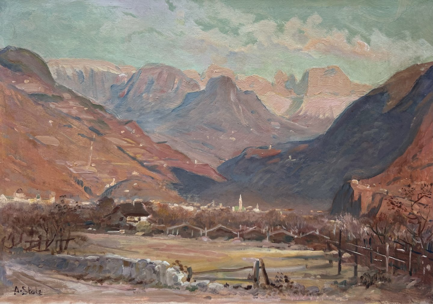 Stolz Albert - Blick auf Bozen