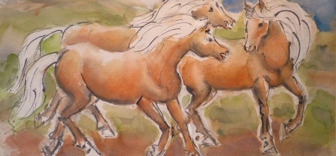 Busch Federspiel Käte - Drei Haflinger