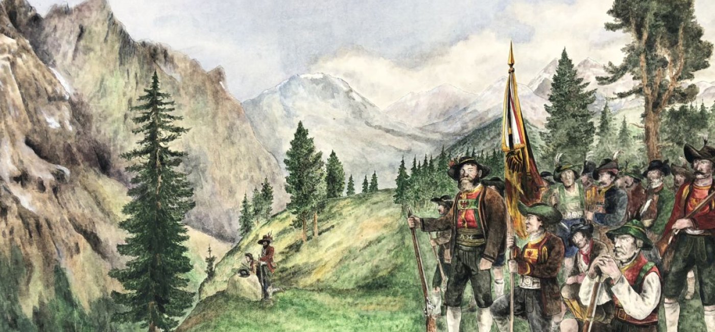 Dejaco Alexander 1917 - Andreas Hofer mit Schützen