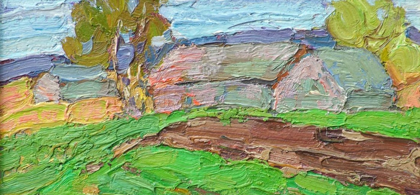 Mokrov Nikolai - Farmhouse with trees