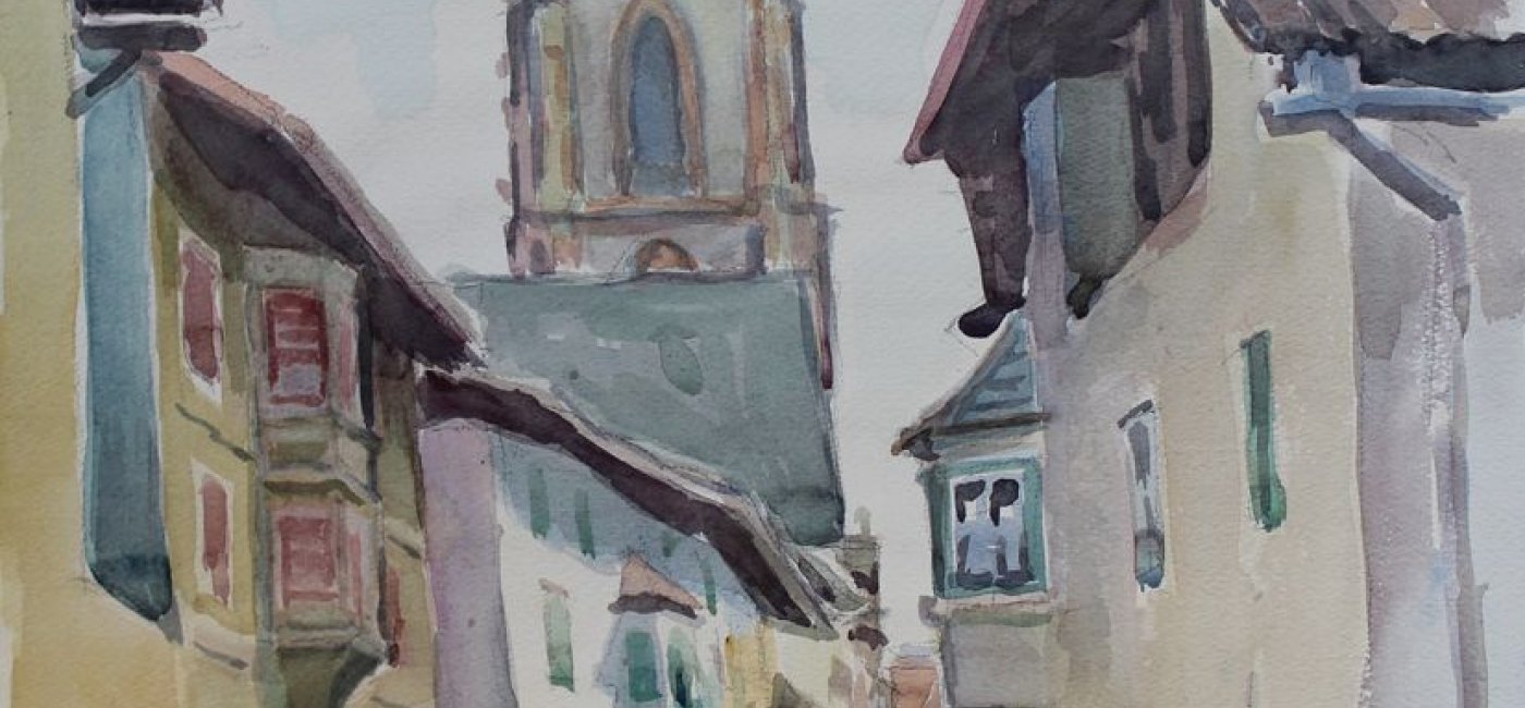 Morandell Peter Paul - Dorfgasse in St. Pauls