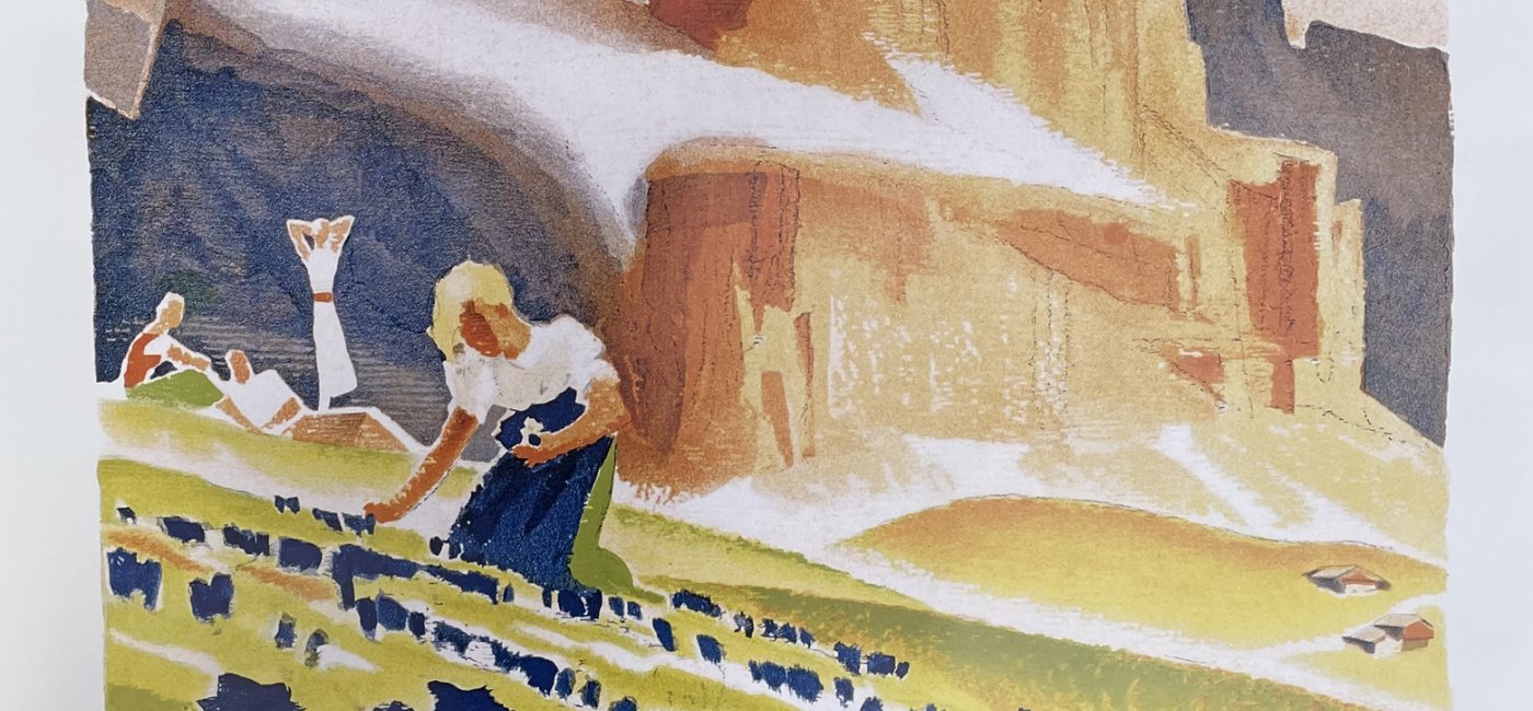 Plakat - Reprint - Franz Lenhart - Dolomiti