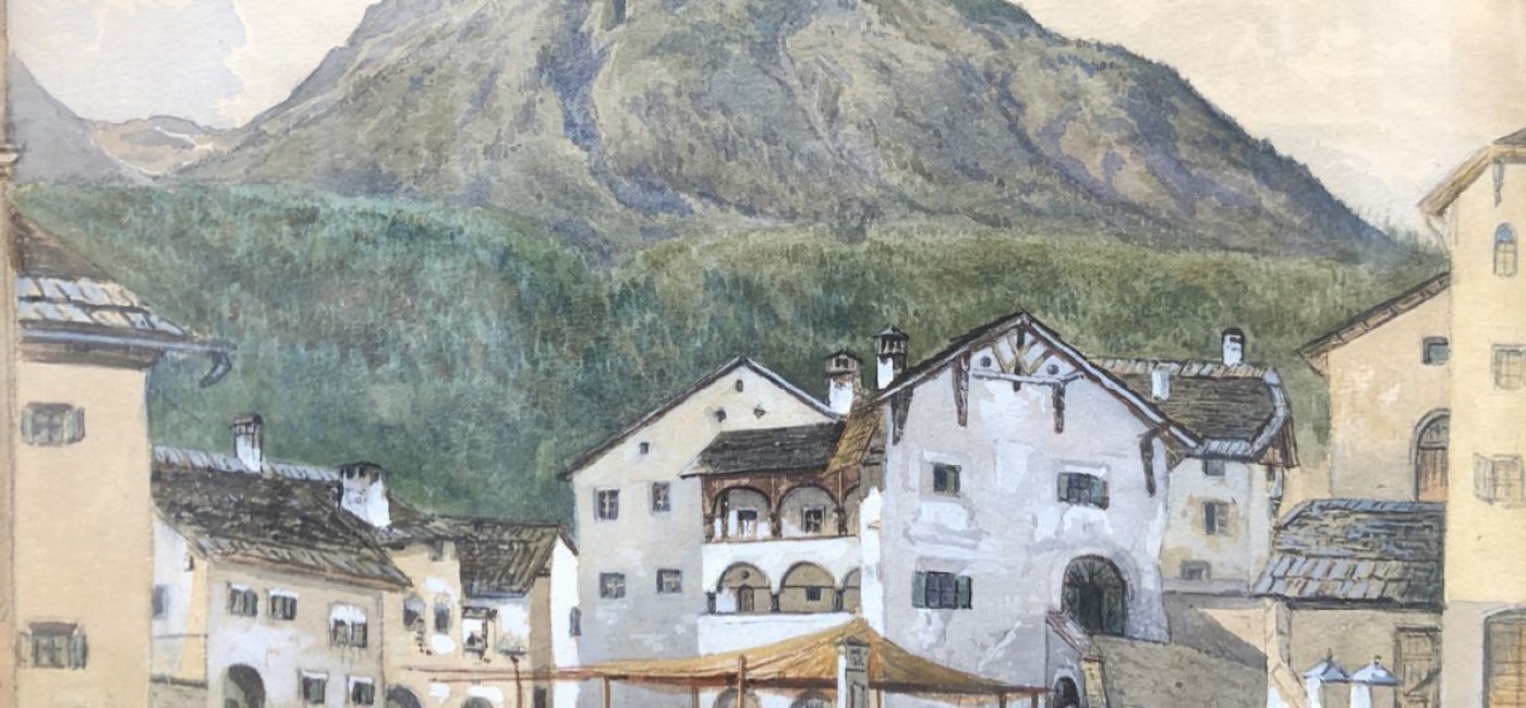 Schulz - Dorfplatz im Trentino