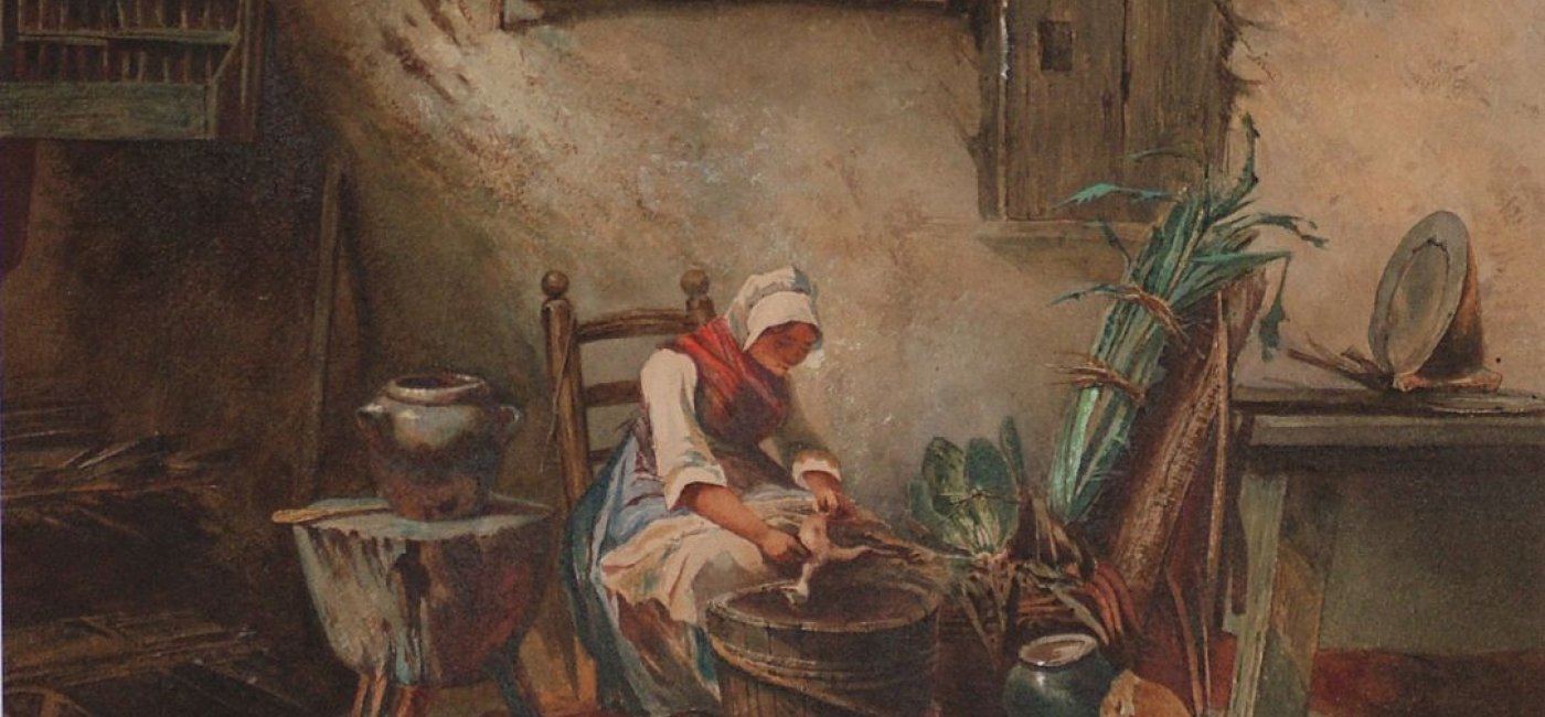 Seelos Ignaz - Magd in der Küche