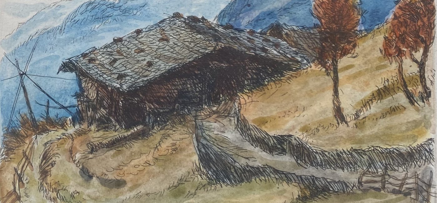 Widmoser Elfi - Almhütte im Herbst