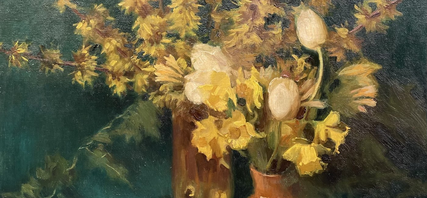 Giovacchini Ulderico - Stillleben mit gelben Tulpen